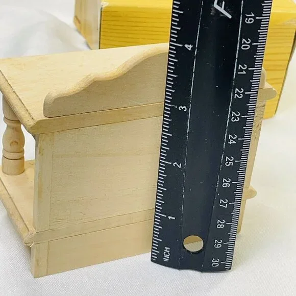 Bodo Hennig Dollhouse Waschtisch Wood Side Table With Drawers 230 Germany In Box - Picture 6 of 10